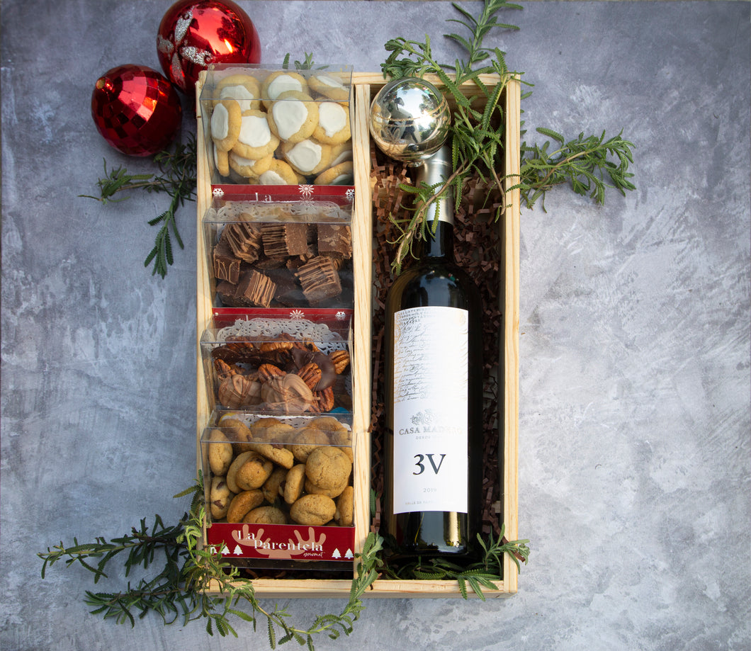 Caja de Vino para navidad
